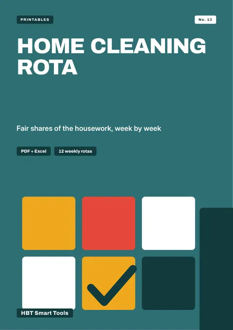 View 2: Sample page 1 from Home Cleaning Rota