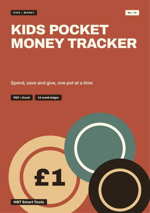 View 2: Sample page 1 from Kids Pocket Money Tracker