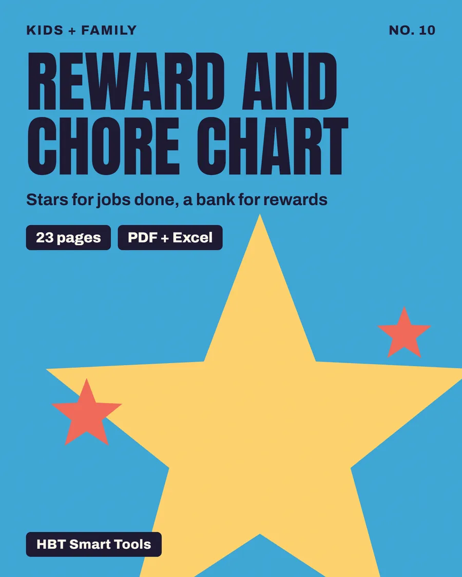 Cover of Reward and Chore Chart for Kids
