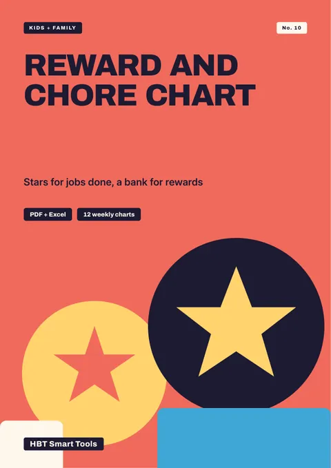 View 2: Sample page 1 from Reward and Chore Chart for Kids